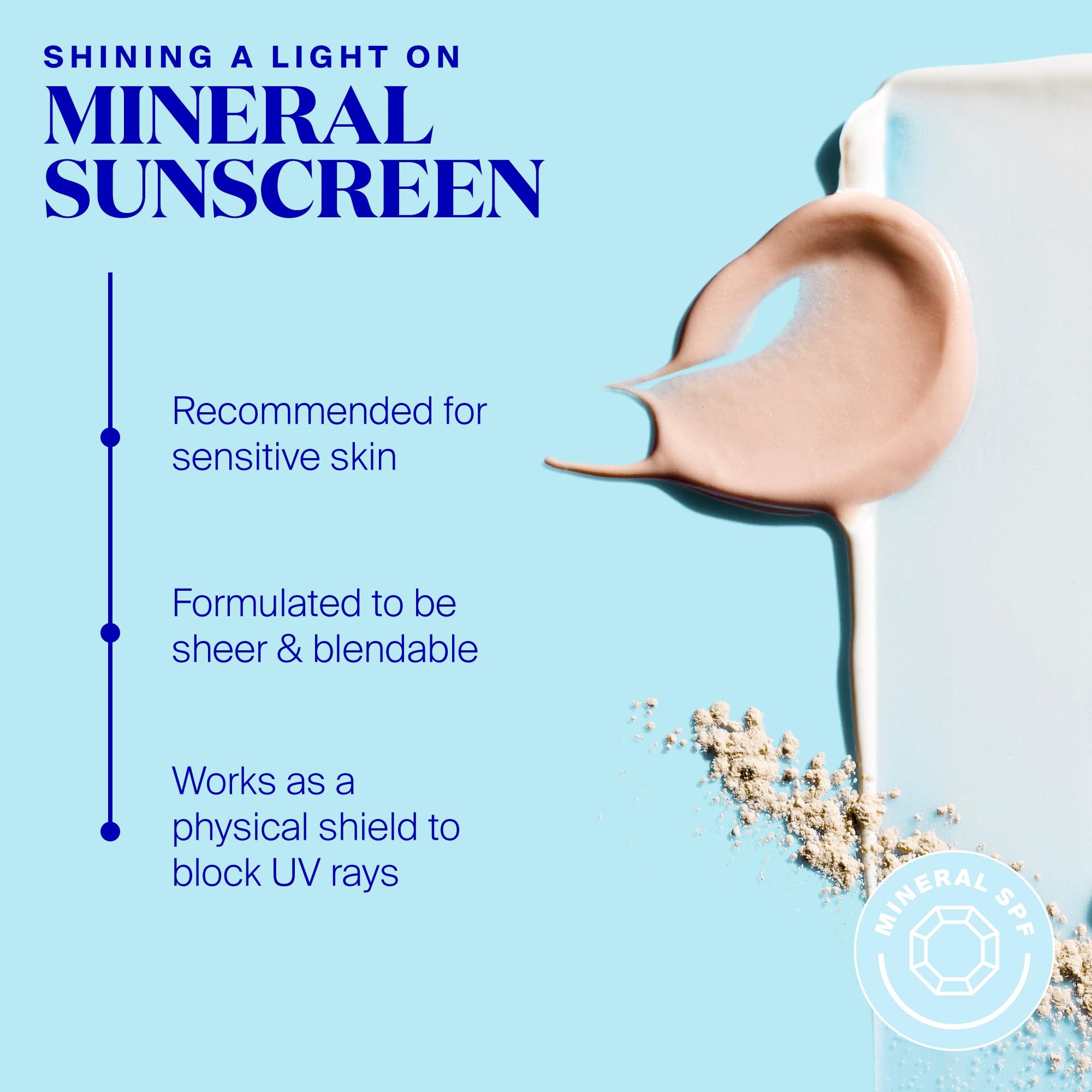 Application scene with water-resistant Supergoop! Mineral Sheerscreen during activities