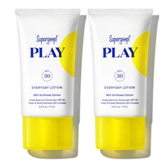 Supergoop! PLAY Everyday SPF 30 lotion bottle offers lightweight sun protection.