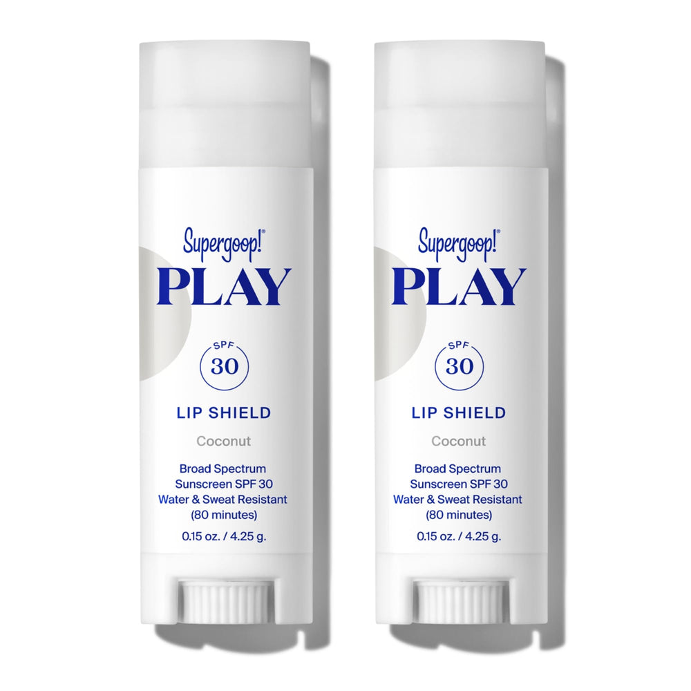 Supergoop! Play Lip Shield SPF 30 pack 2 front view for daily lip protection.