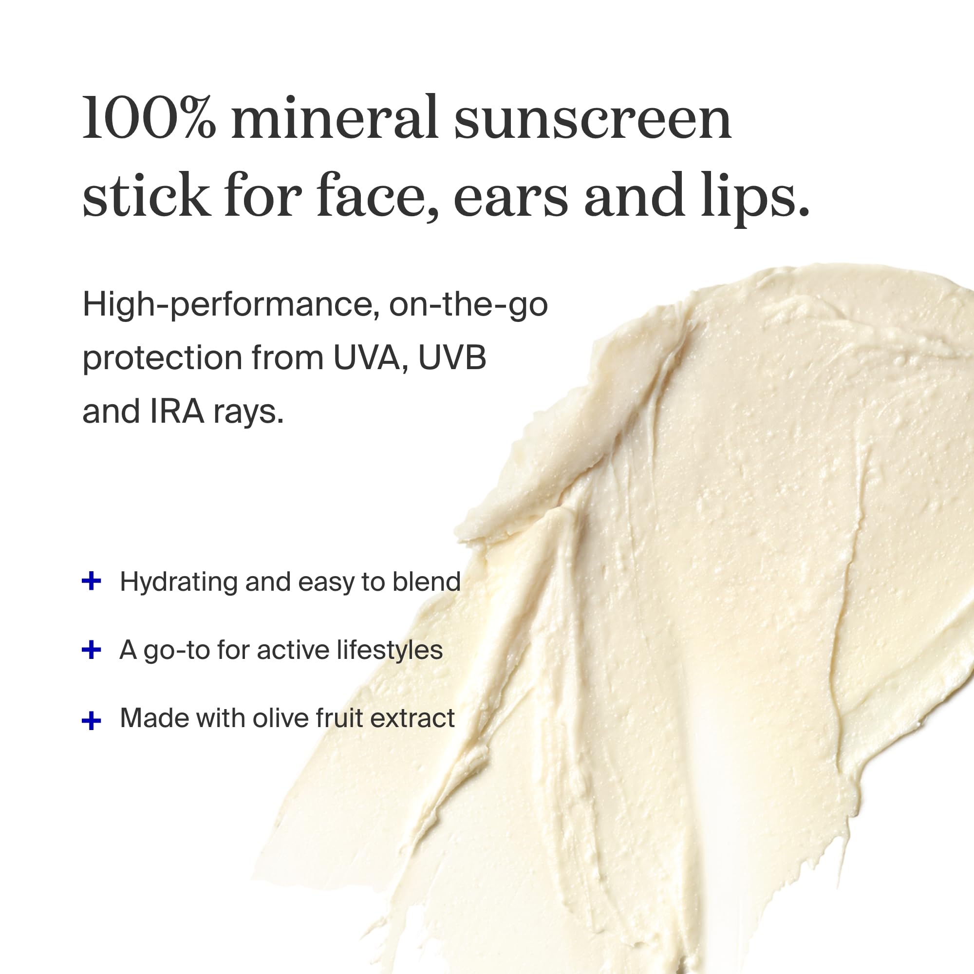 Applying Supergoop PLAY Mineral Stick SPF 50 near lips for discreet protection