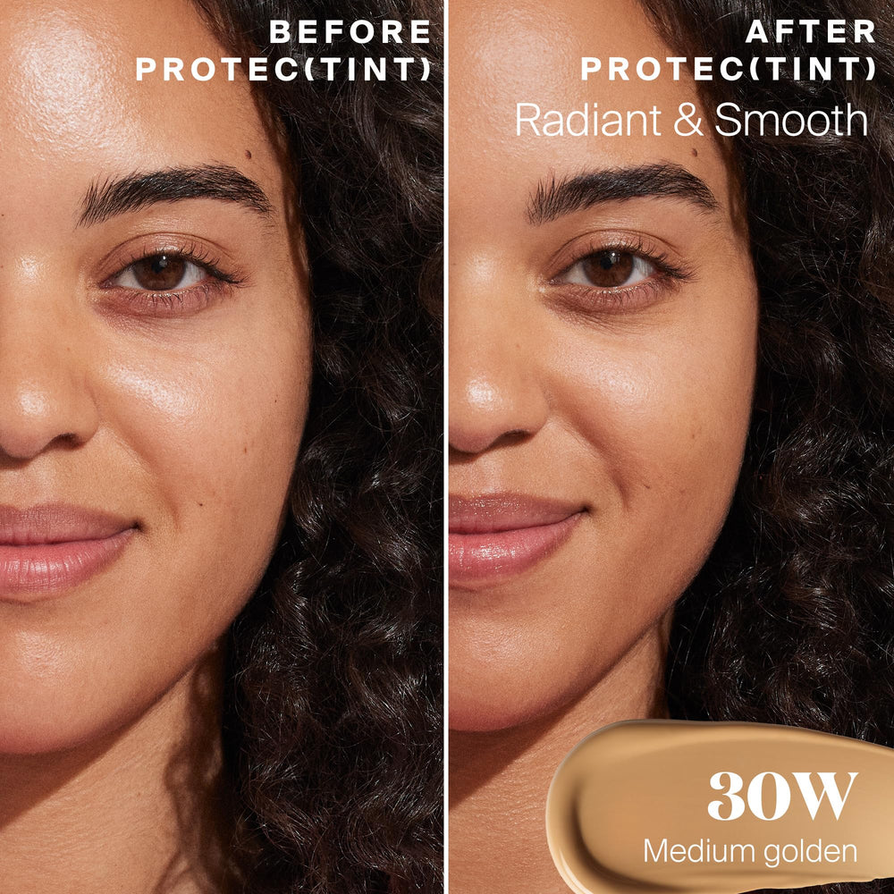 Brush and sponge work together to achieve a natural finish with Protec(tint)