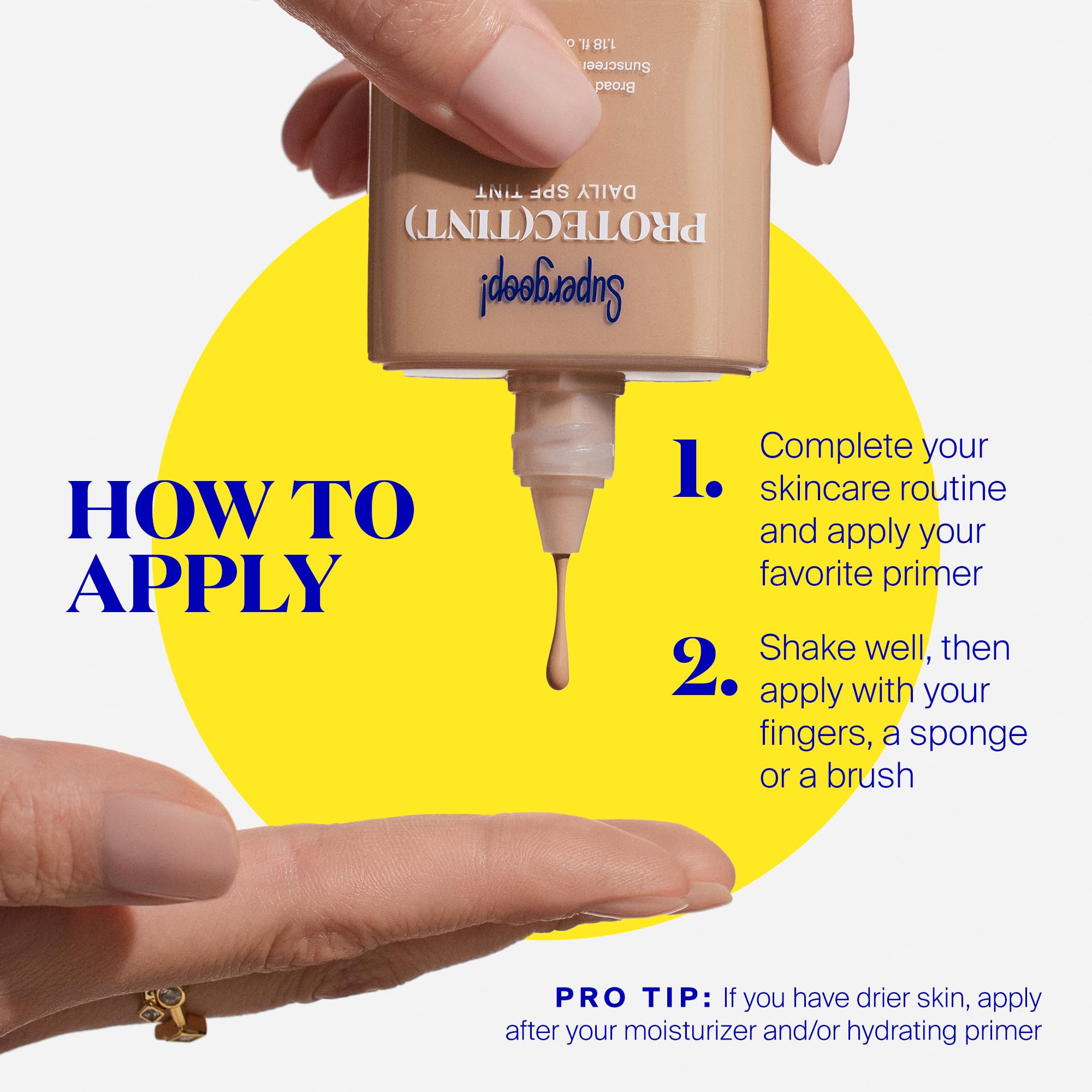 Broad Spectrum SPF 50 concept with UVA and UVB protection