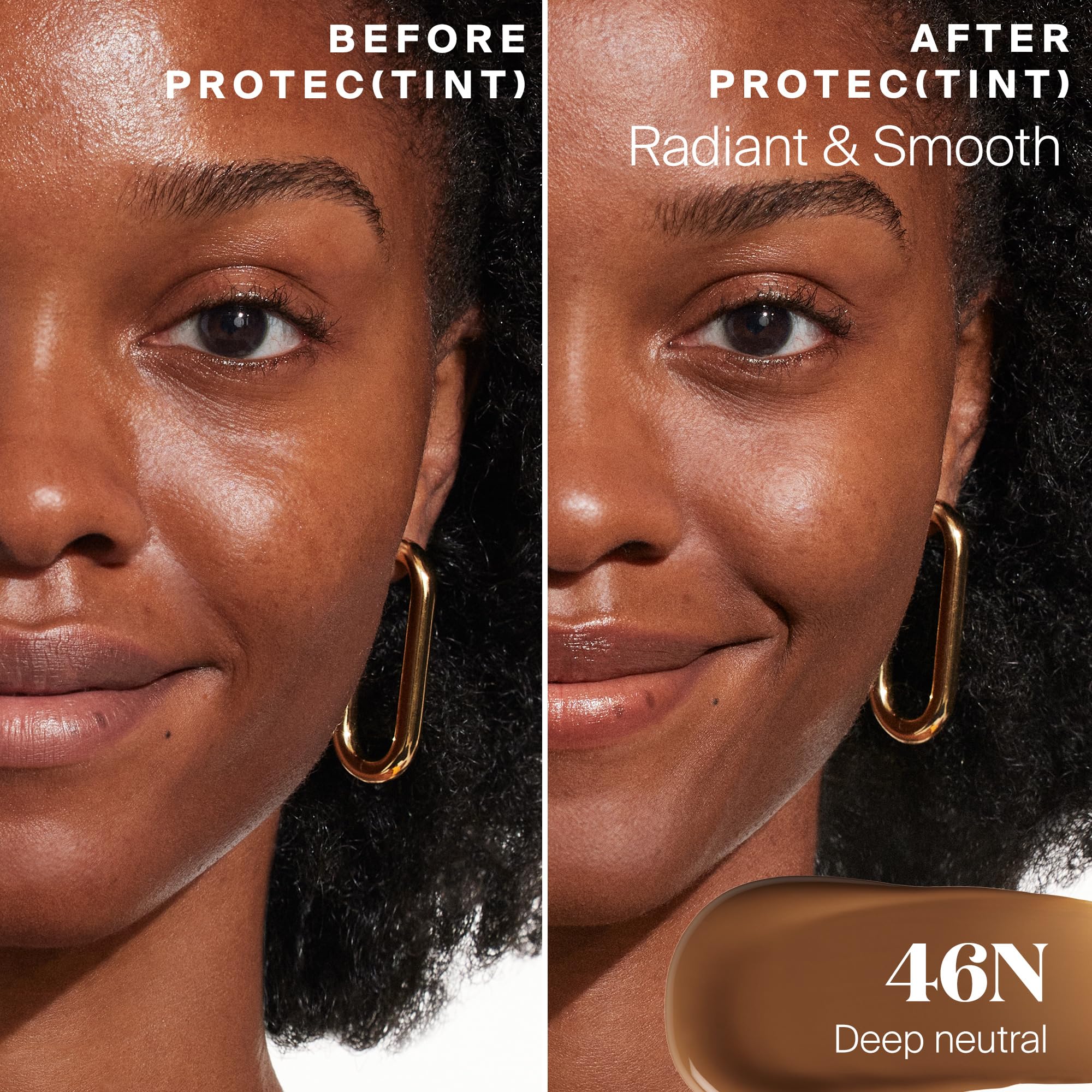 Protec(tint) natural finish for a seamless, makeup-free look