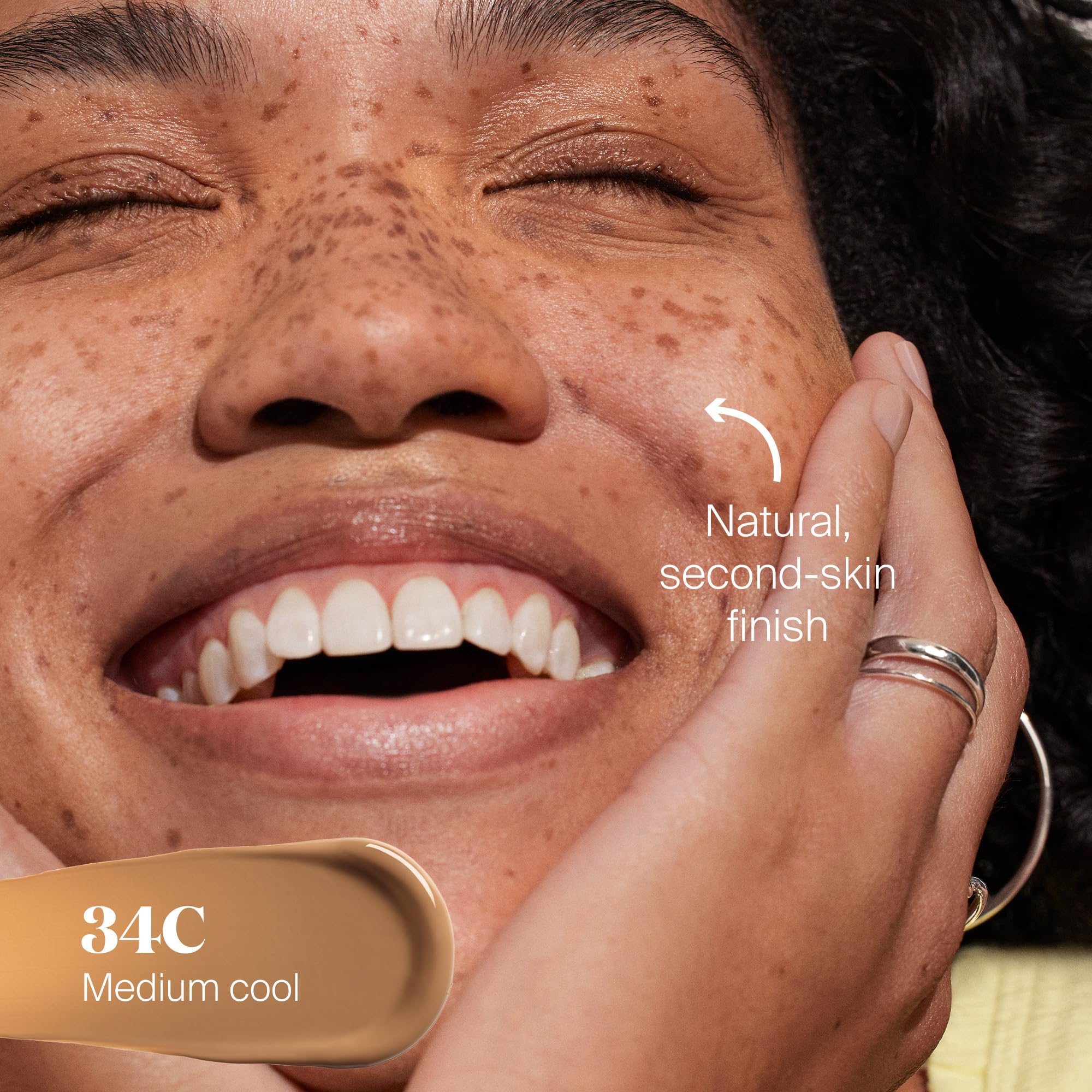 Supergoop Protect Tint swatch on skin highlights even tone and light texture