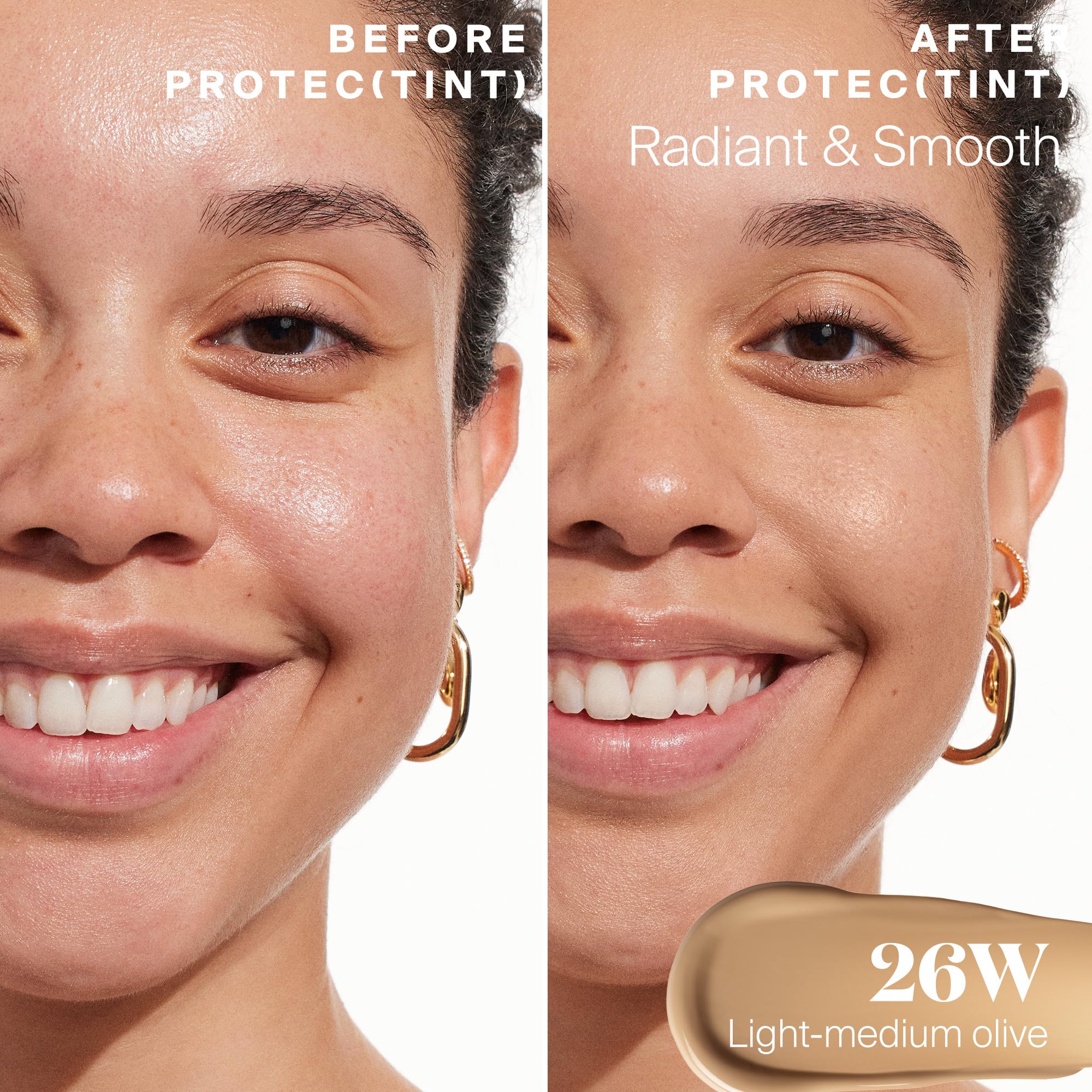 Texture swirl of Protec(tint) to show blendability and cushion-like feel