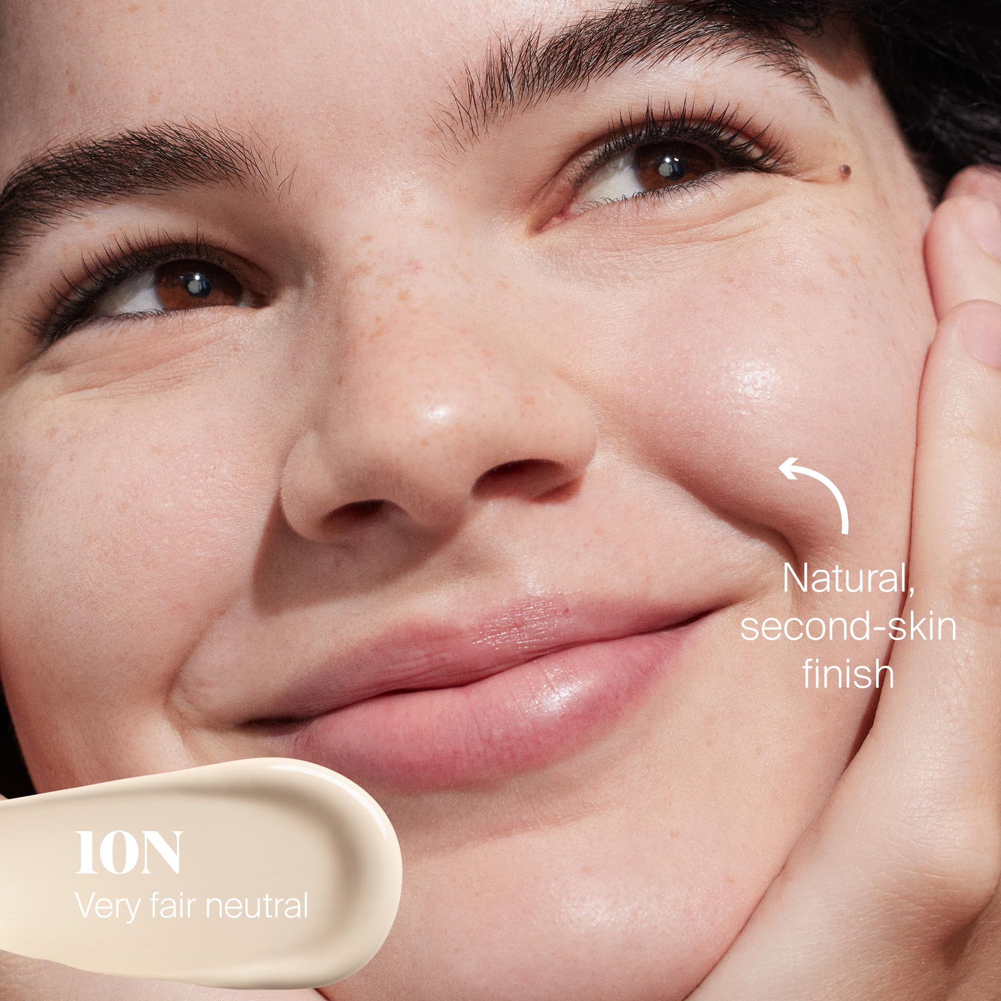 Close-up of 14-shade display highlights available shade range.