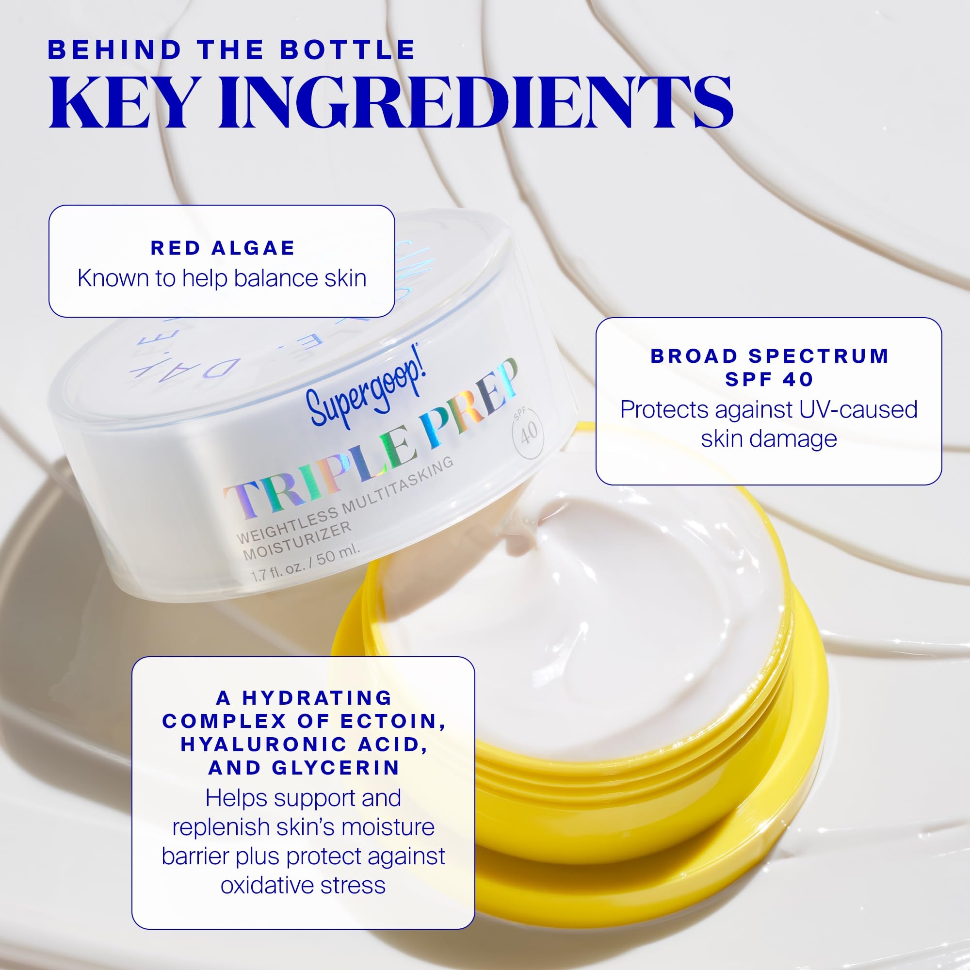 Pump bottle of Supergoop Triple Prep offers convenient, mess-free application.