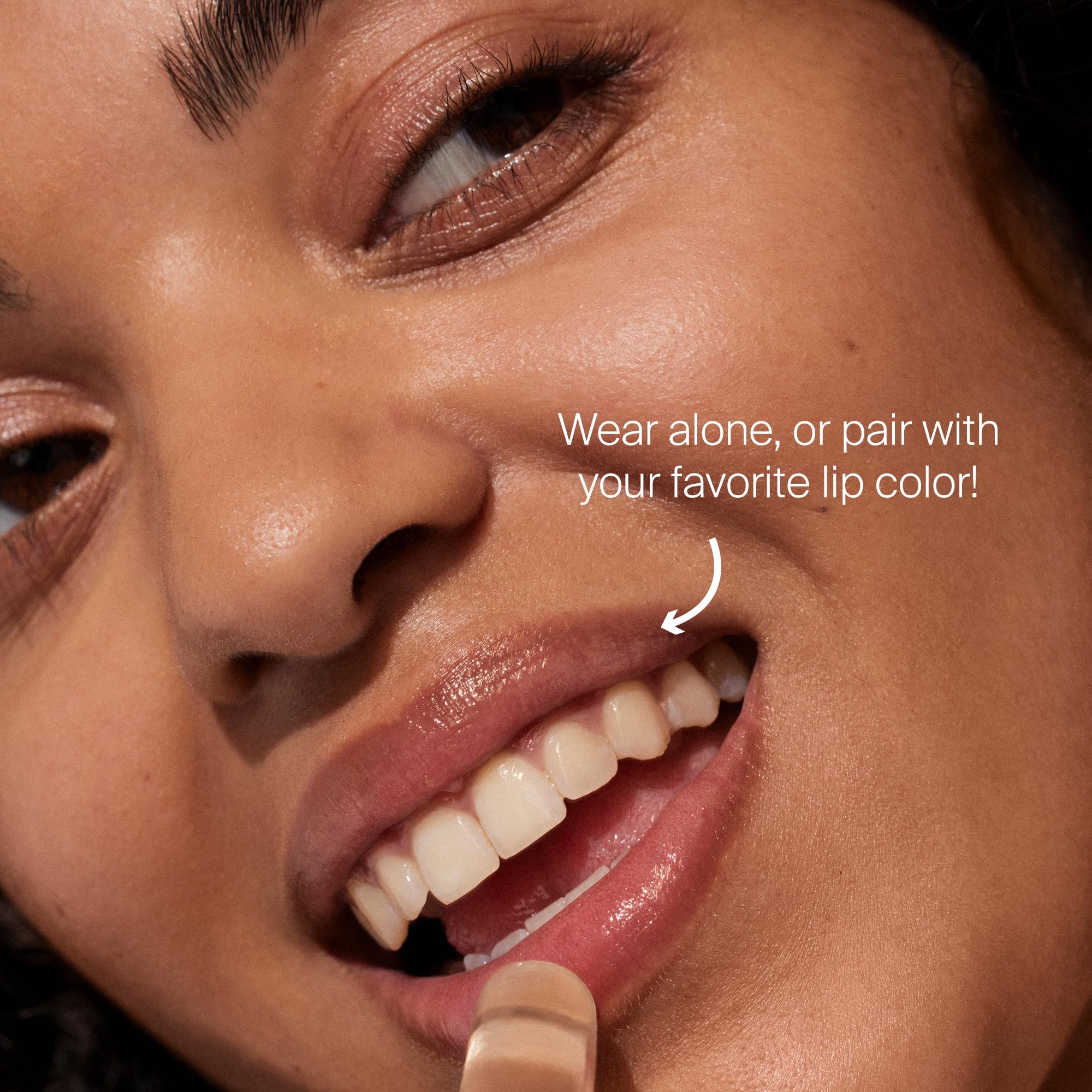 Supergoop Unseen Lip Protector-natural finish supports daytime wear and softness.