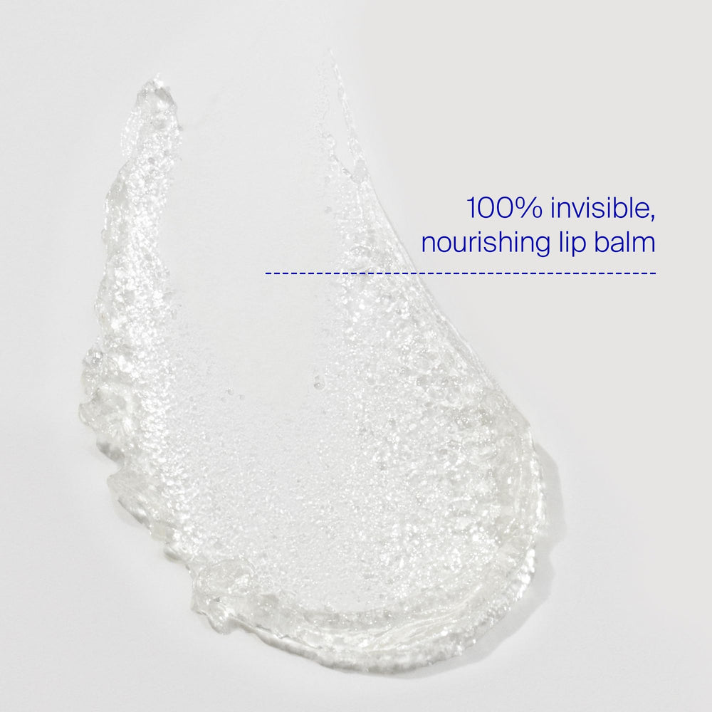 Supergoop Unseen Lip Protector-swatch displays smooth texture with a subtle gloss.