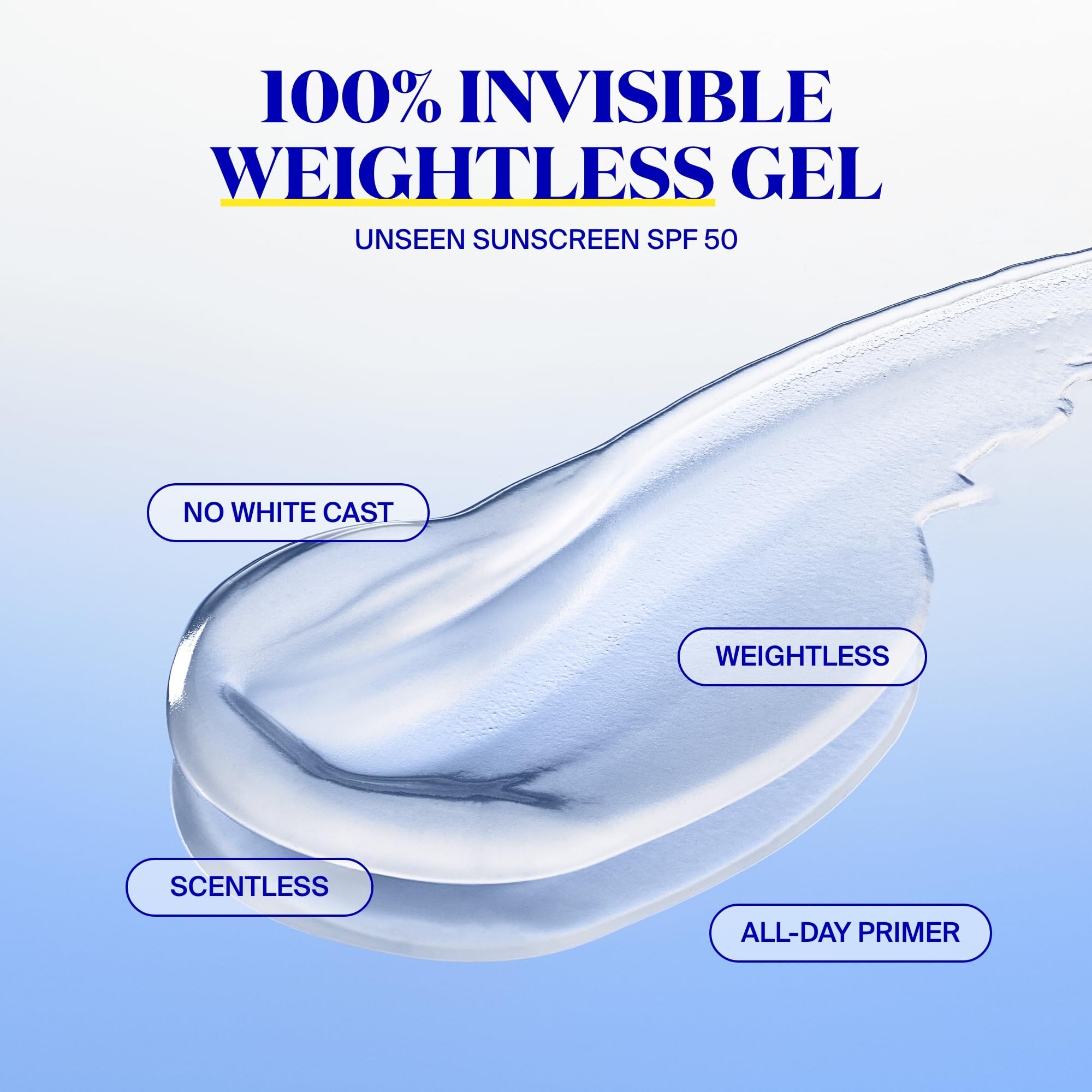 Face Unseen Sunscreen Primer effect on skin for smooth makeup wear.