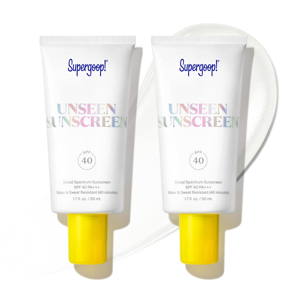 Supergoop! Unseen Sunscreen invisible finish leaves skin shine-free