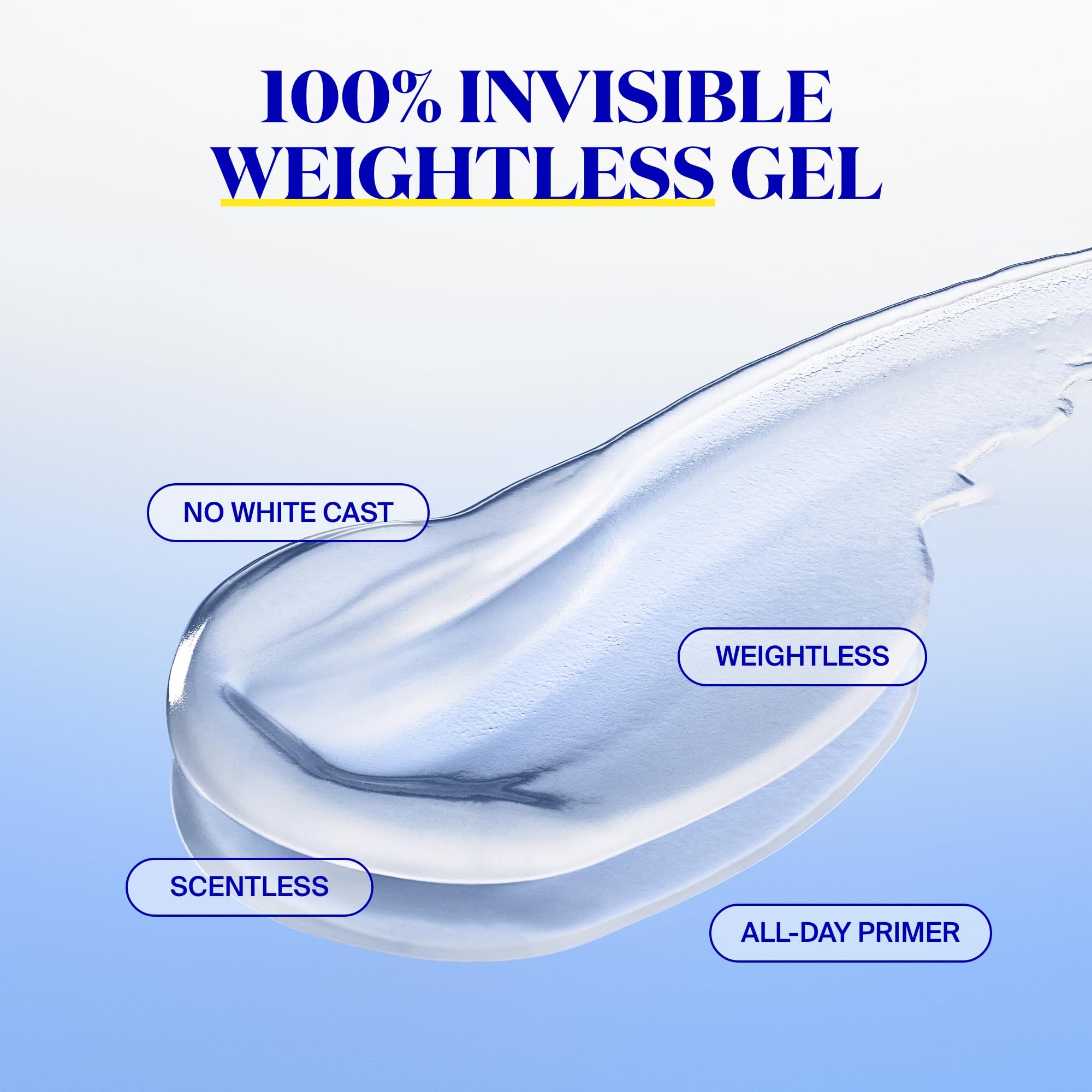 Supergoop Unseen Sunscreen pump dispense demonstrates easy application.