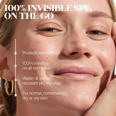 Supergoop Unseen Sunscreen Stick SPF 40 no white cast on skin