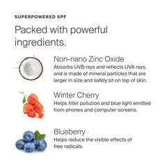 Zincscreen applied under makeup for a smooth, even base.