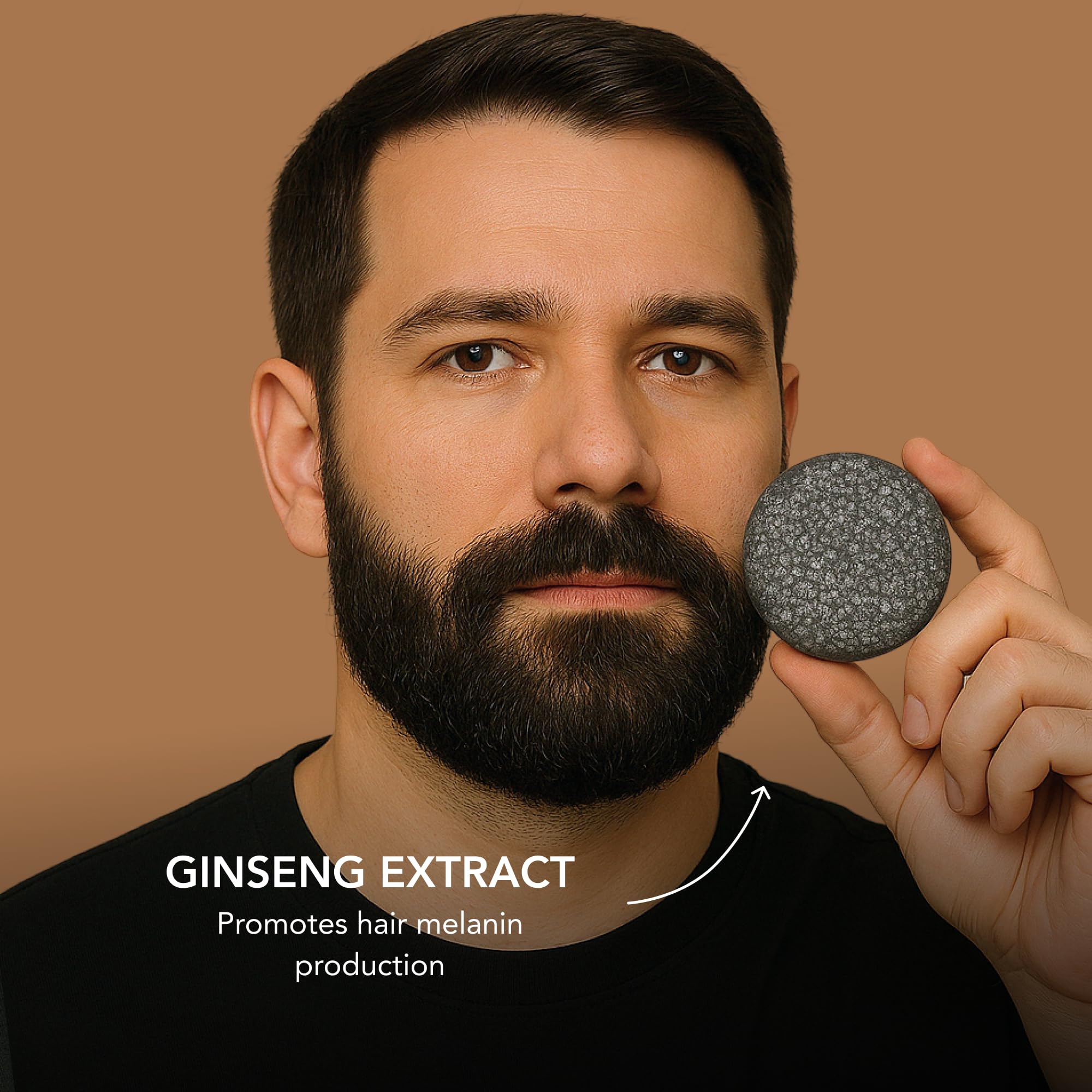 Superior Mane beard shampoo bar being applied for cleansing and refreshment