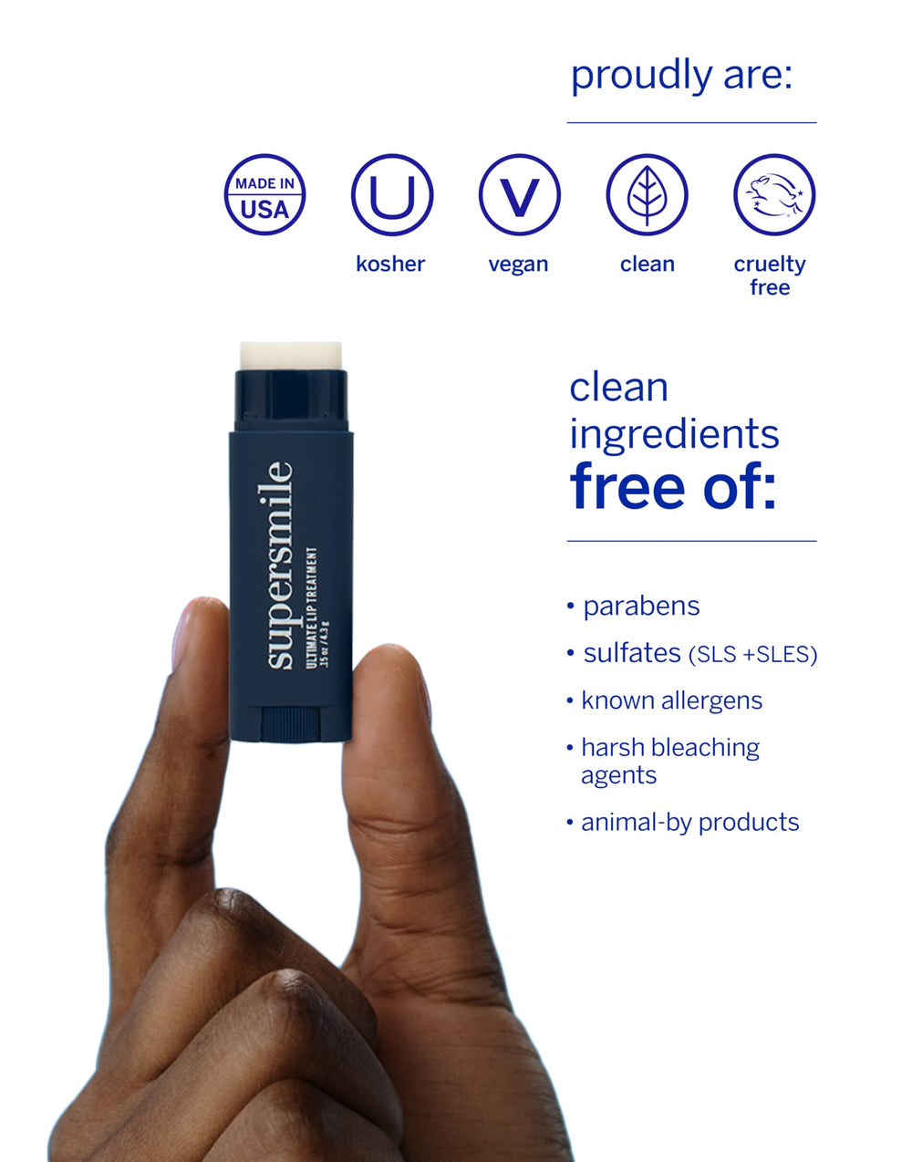 Hydrating formula with hyaluronic acid for plump-looking lips