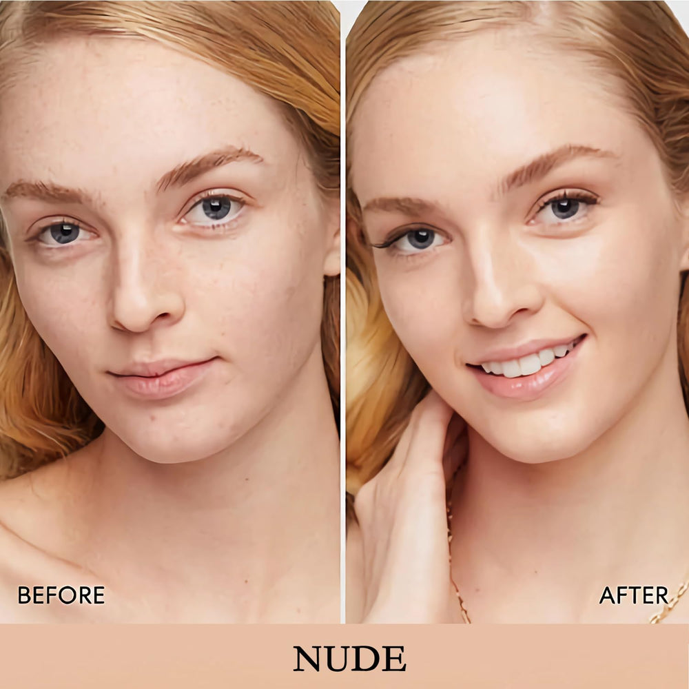 Soft mushroom puff for SuperThinker Air Cushion CC Cream enables smooth, even application.