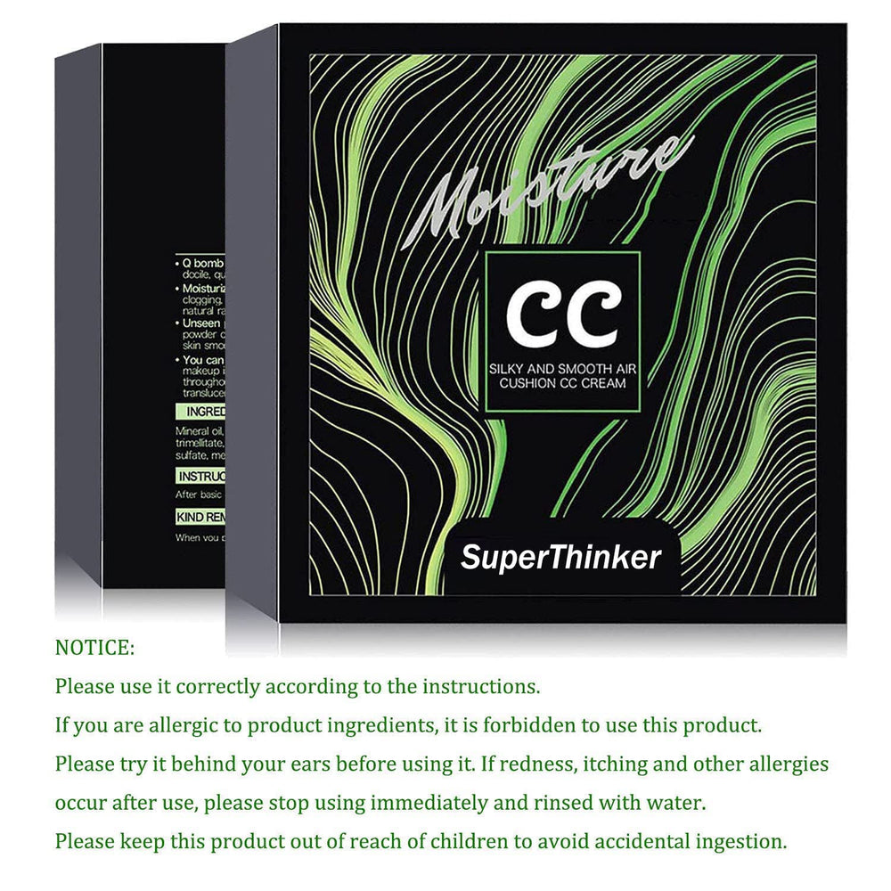 Soft mushroom puff blends SuperThinker CC cream smoothly