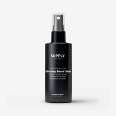 Supply Beard Serum bottle showcasing plant-based formula for fuller beard appeal
