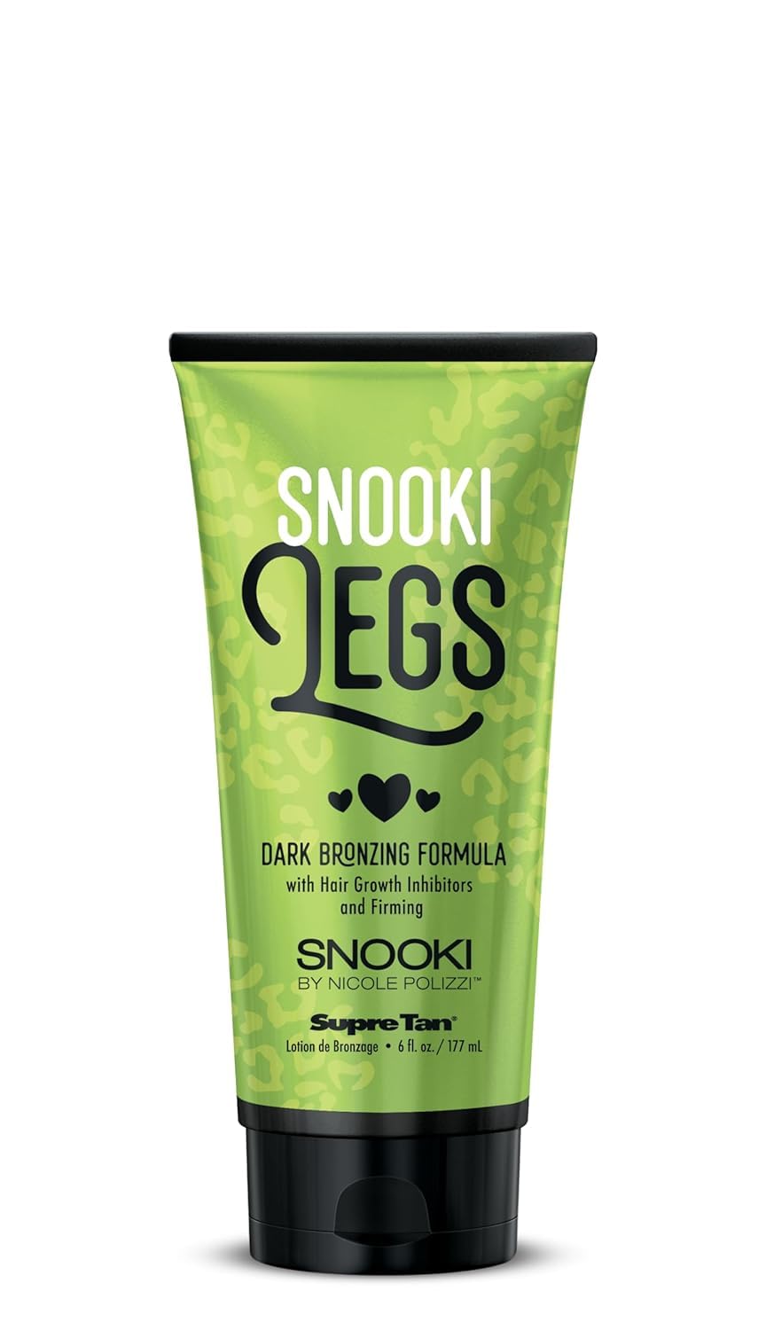 Supre Snooki Ultra Dark Leg Bronzer close-up texture shows rich formula.