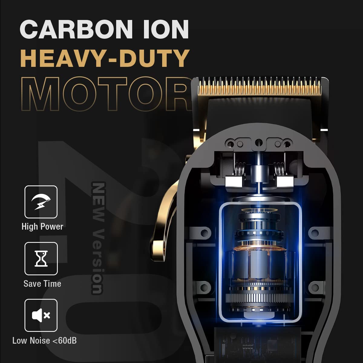 SUPRENT PRO carbon-ion motor detail highlights power for thick hair