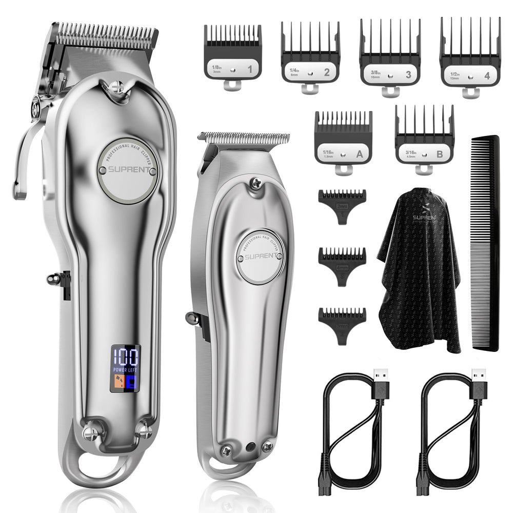 SUPRENT Pro Professional Hair Clipper Kit for precise barber cuts.