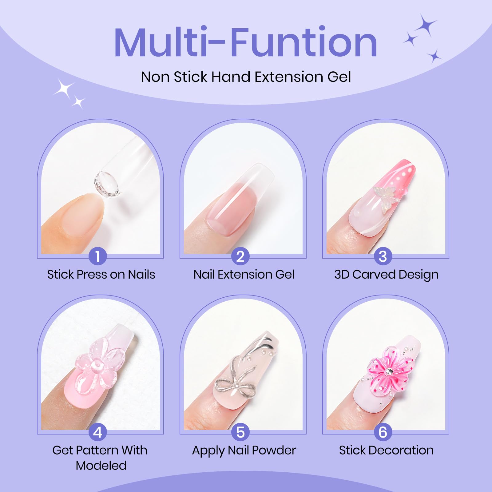 SupWEE double-head silicone pen helps shaping and detailing nails