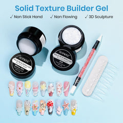 Supwee non-stick gel demonstrated for smooth, clean sculpting.