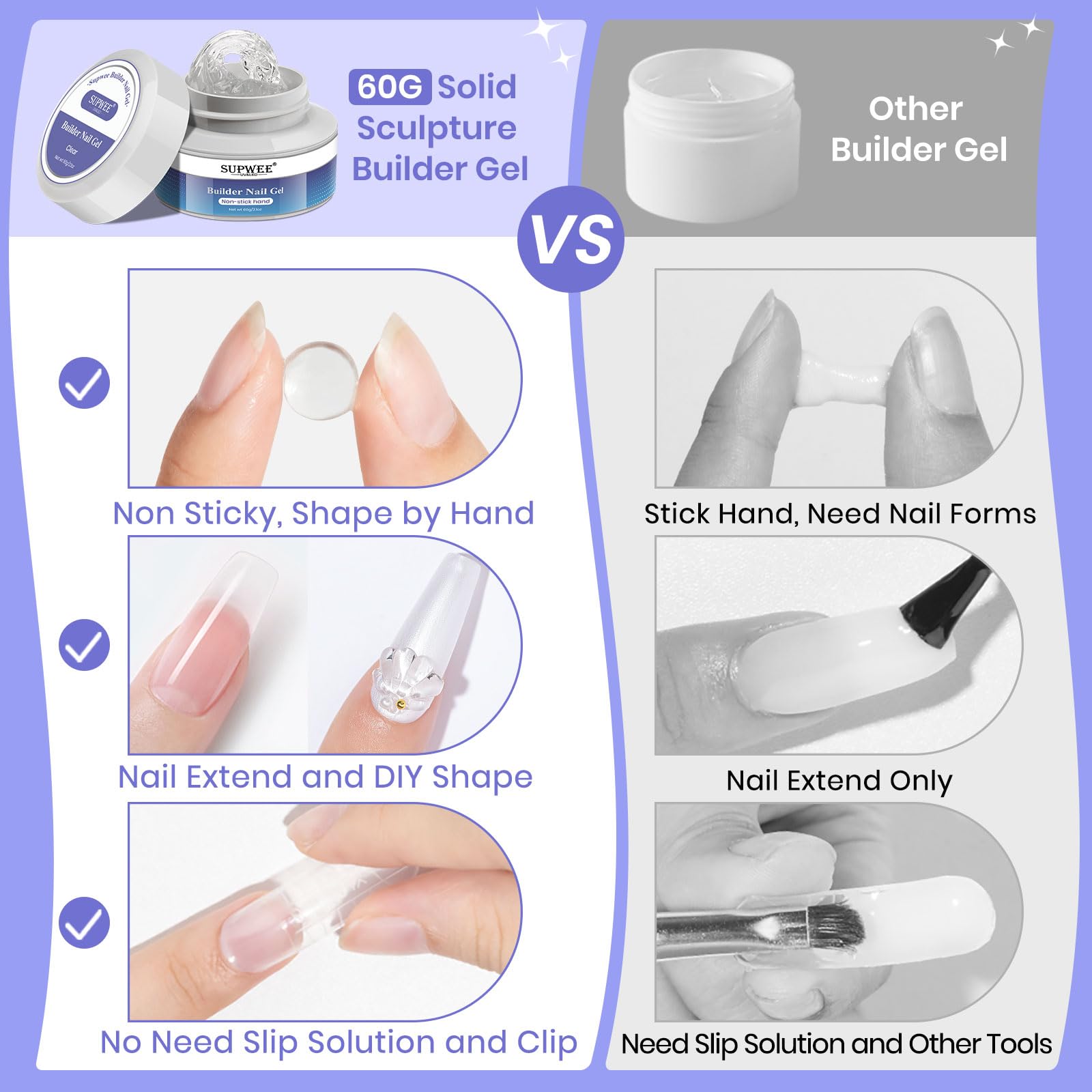 SupWEE silicone mold enables precise 3D sculpting for custom nail art