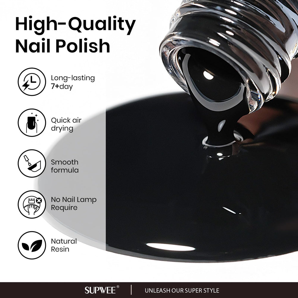Air-dry process timing of SUPWEE nail polish without lamp