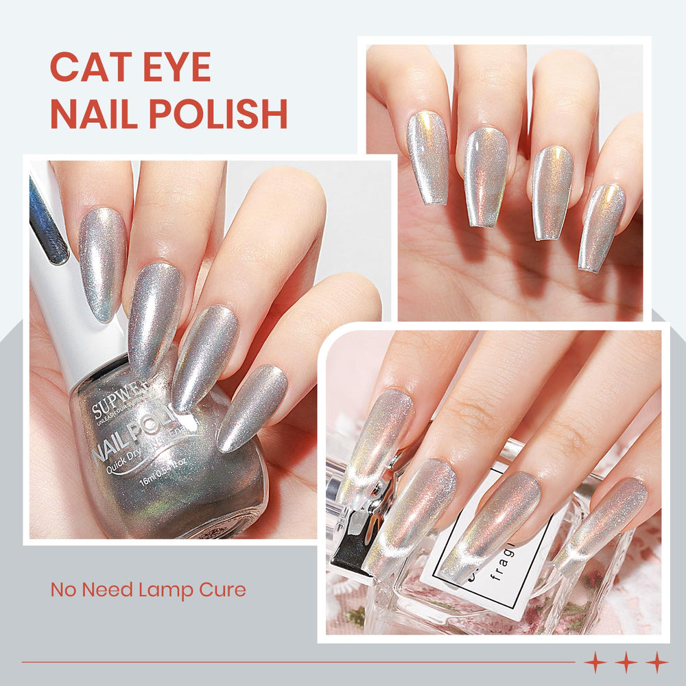SUPWEE Aurora Silver Base and Top Coat boost manicure longevity