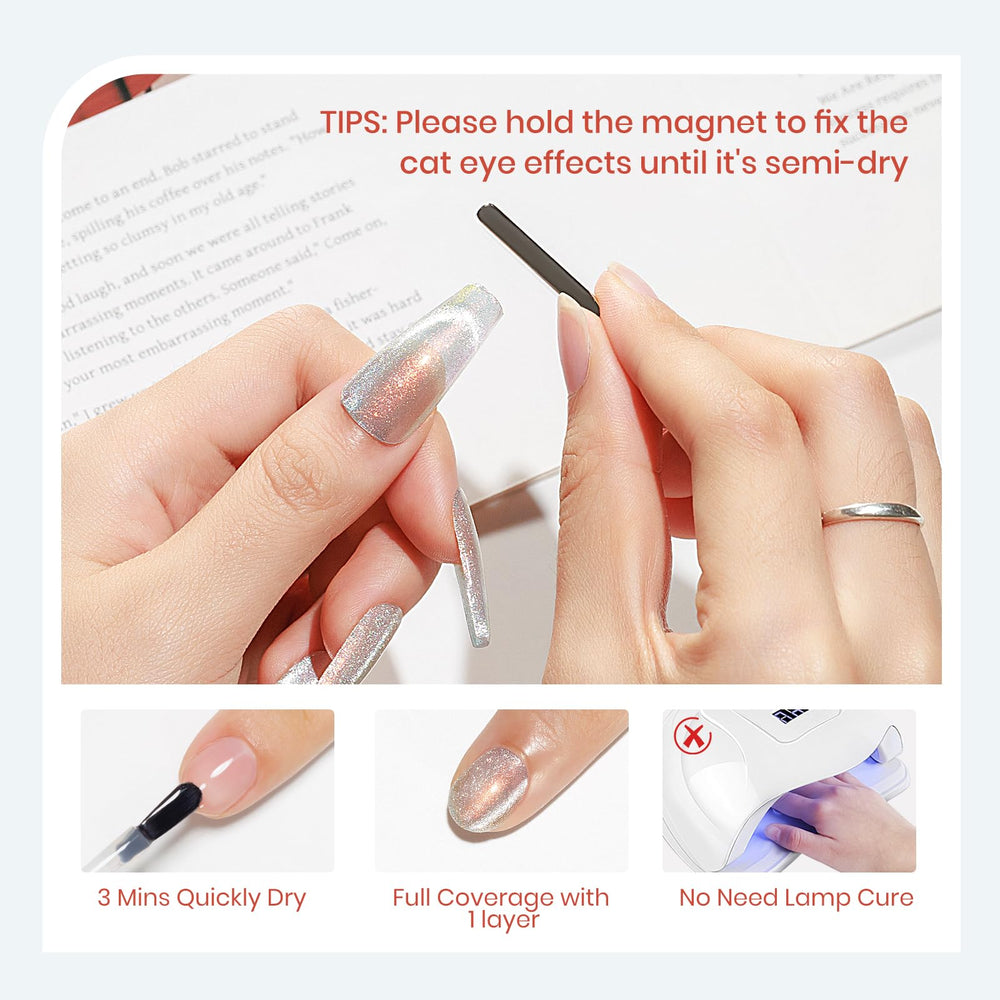 SUPWEE Aurora Silver Magnetic Stick enables precise cat-eye effects