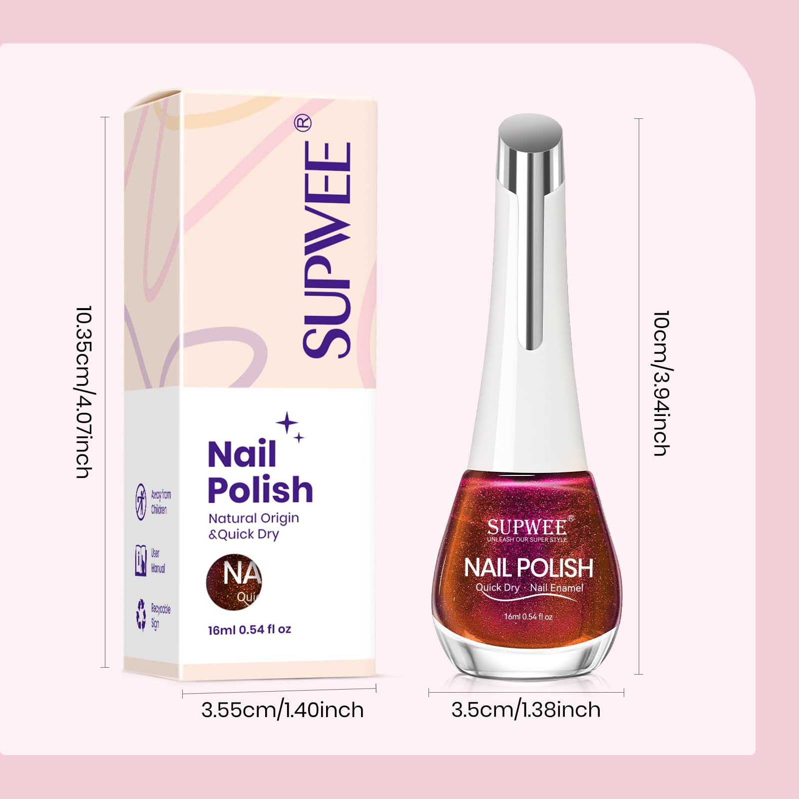 SUPWEE tips include base/top coat and avoiding water for best results.