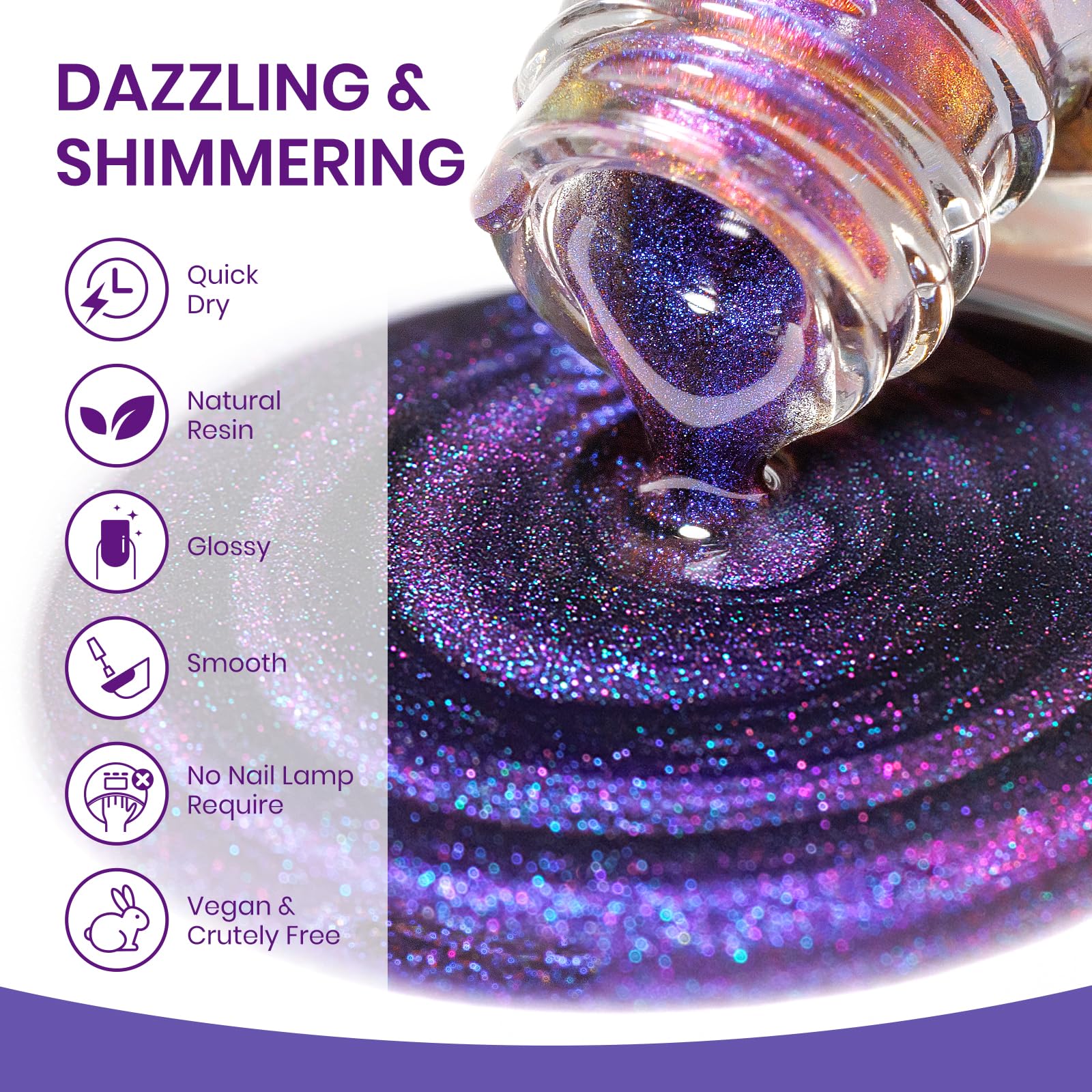 SUPWEE blue-to-purple shade complements outfits from day to night.