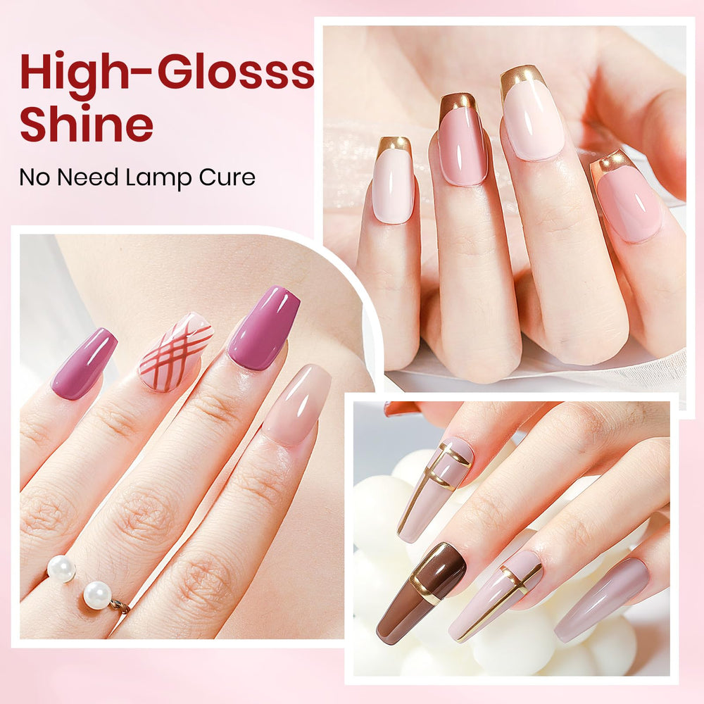 SUPWEE brown shade nail polish adds warm earthy vibe