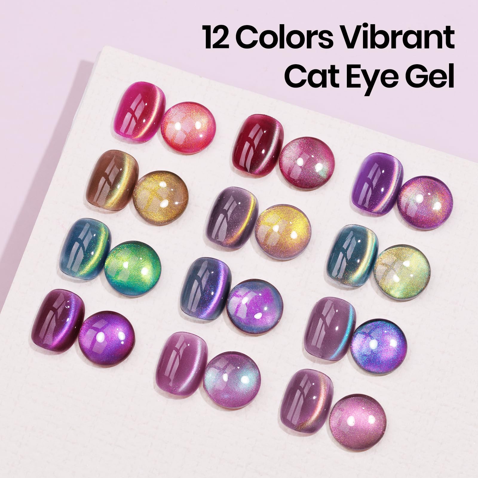 Supwee cat-eye magnet demonstrates dramatic shifts for professional-looking nails at home.
