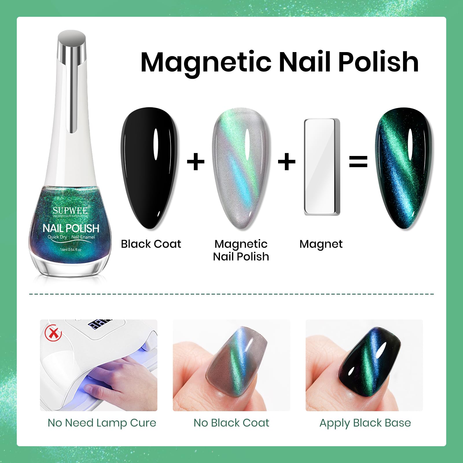 SUPWEE cat eye magnet stick enables quick, precise cat-eye patterns
