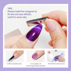 SUPWEE Cat Eye Magnetic Demonstration shows dramatic cat-eye effects.