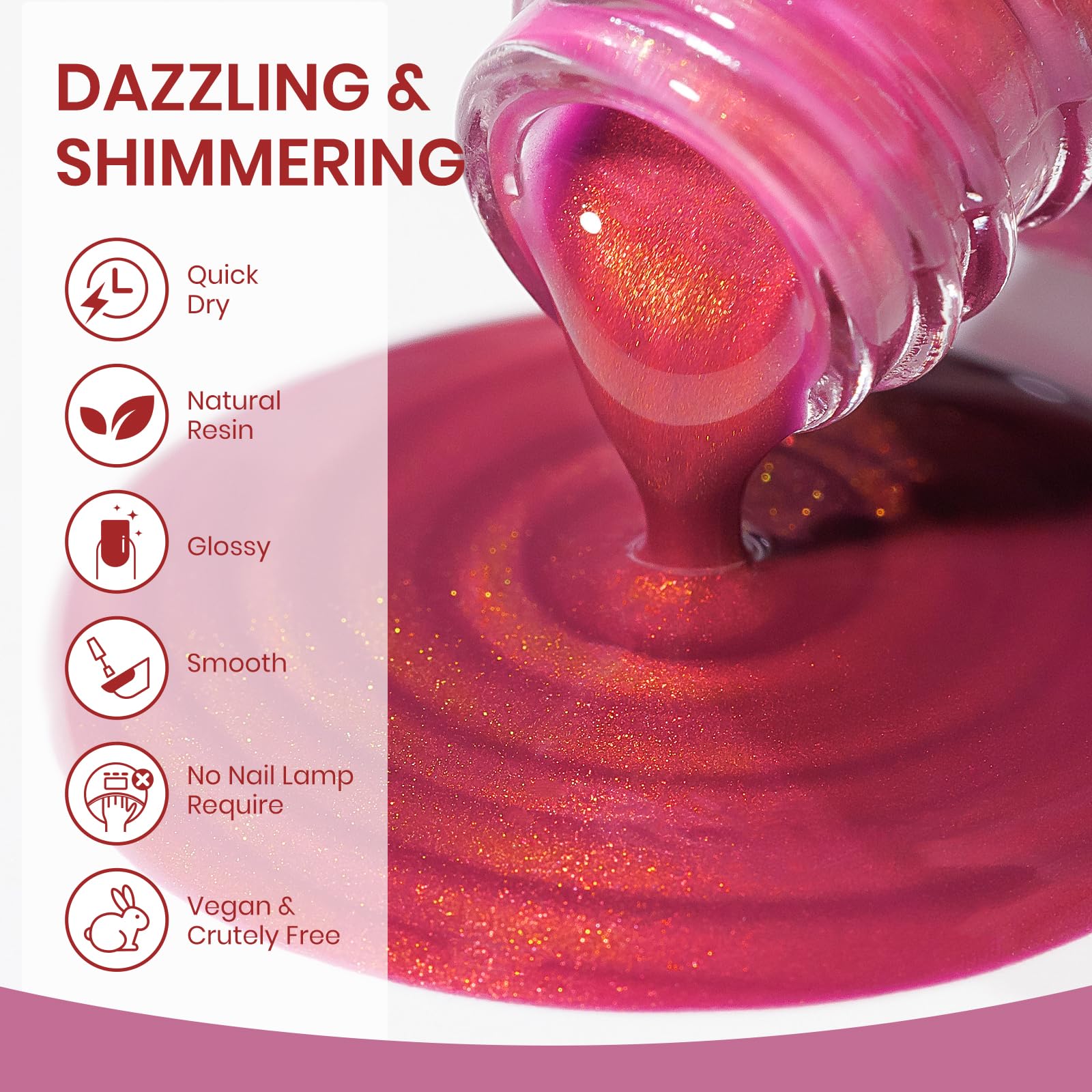 SUPWEE second-layer dries quickly for a smooth, bold look