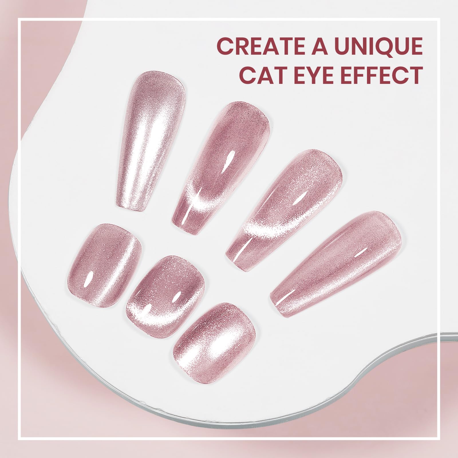SUPWEE Cat Eye Polish swatches showing shimmer and depth.