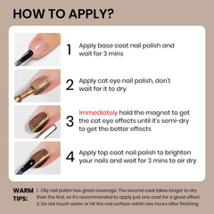 SUPWEE nails show cat eye pattern with potential 7-day wear