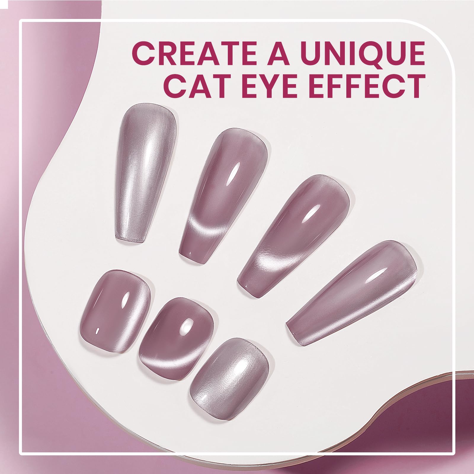 SUPWEE Cat Eye swirl on nail showing stylish art