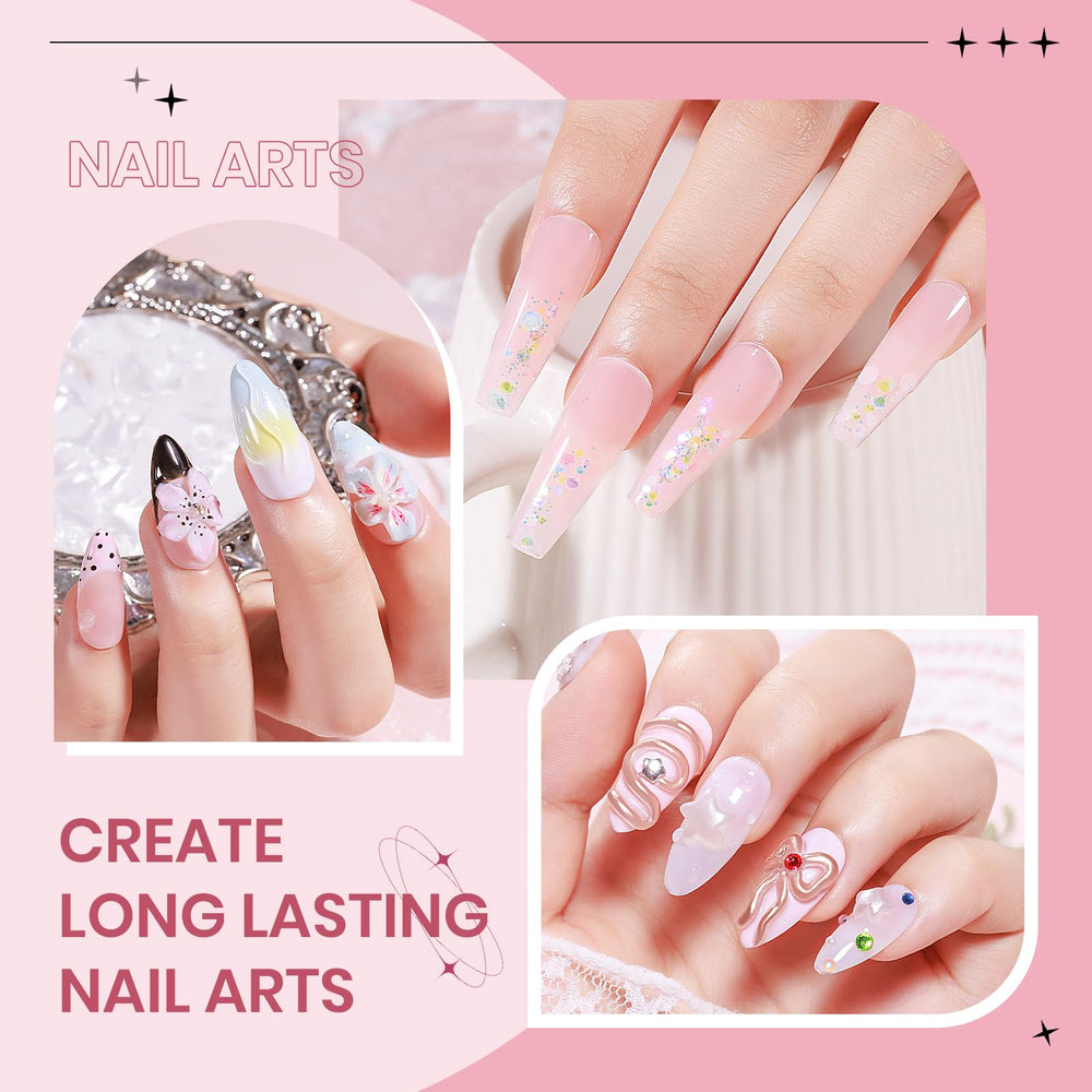SUPWEE gold chrome powder creates luxe highlights on nails.
