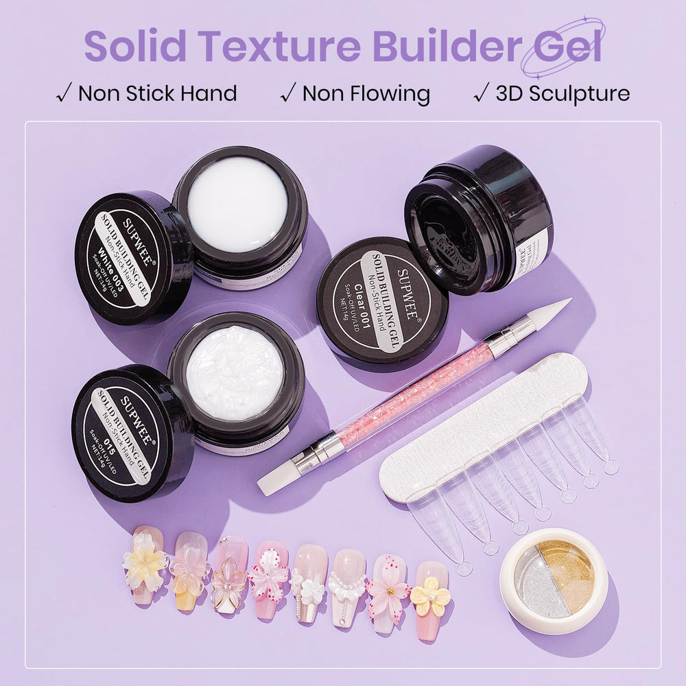 SUPWEE clear nail extension gel 14g for natural-looking length