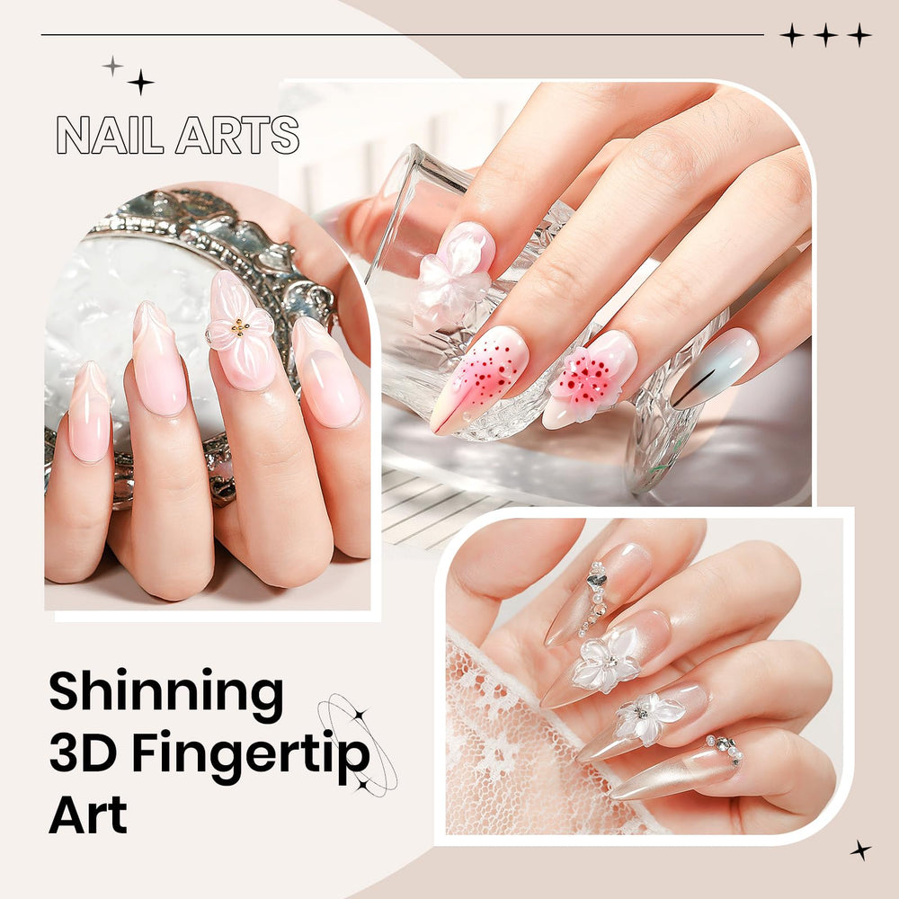 SUPWEE gel supports attaching decorations and large nail accents.