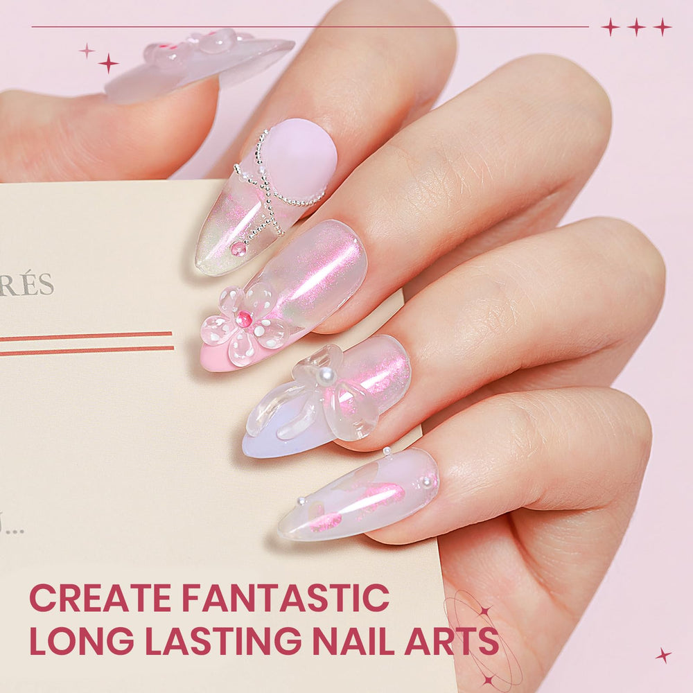 SUPWEE DIY nail art kit in use shows customization potential.