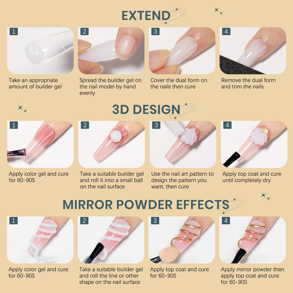 SUPWEE Non-stick gel in action for easy nail design.