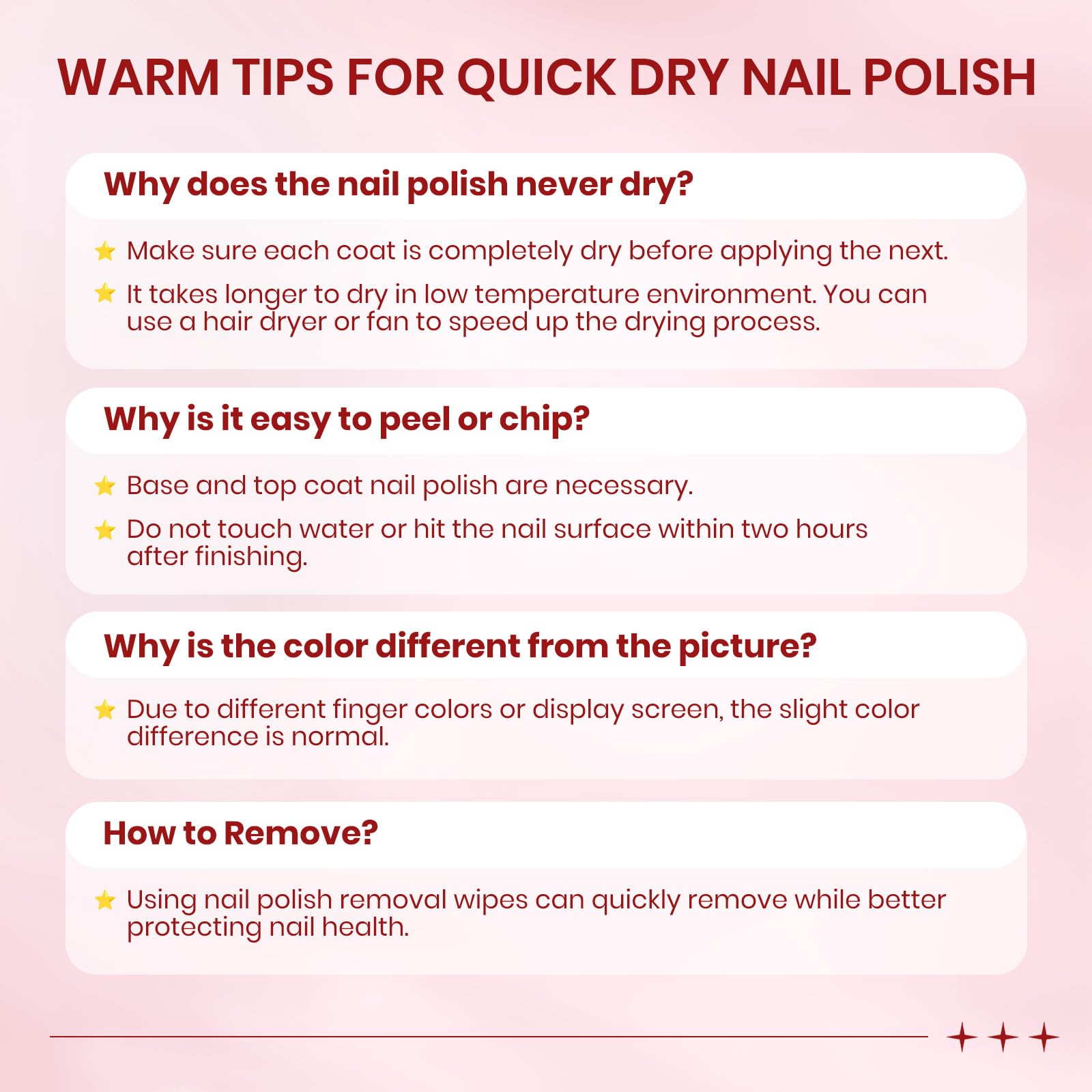 SUPWEE fast-dry formula image highlighting quick drying without lamp