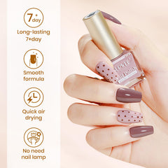 SUPWEE fast-drying time graphic highlights quick air-dry results without a lamp.