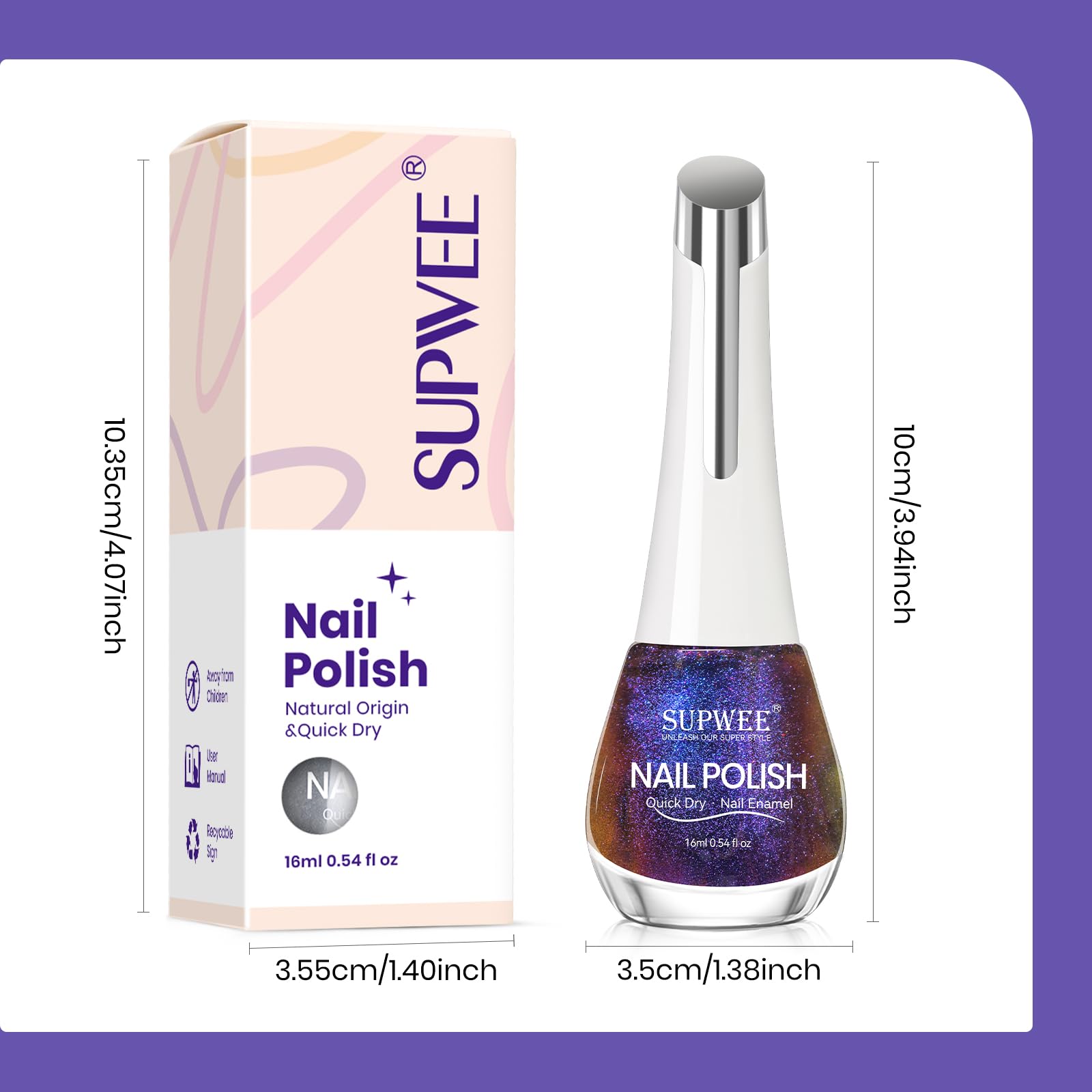 SUPWEE cat-eye polish makes a thoughtful gift for nail art lovers.